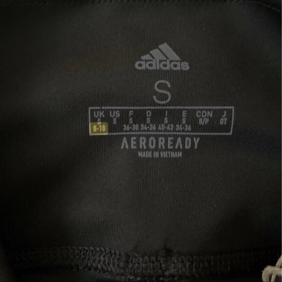 (NWT) Adidas Women’s 7/8 3-Stripe Active Legging in Black - Picture 8 of 12